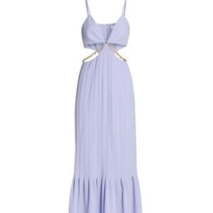 Jonathan Simkhai Ayla Cutout Maxi Dress in Periwinkle Size 2